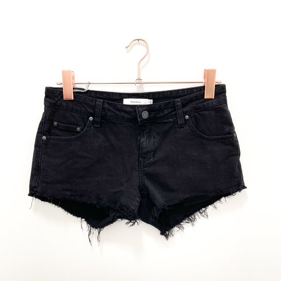 BLACK TALULA DENIM SHORTS SIZE 27 - Picture 2 of 5